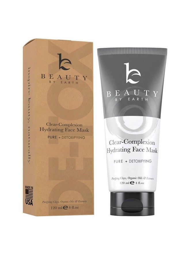 Beauty by Earth Hydrating Face Mask Clay Mask For Face Facial Mask Pore Cleaner & Pore Minimizer Blackhead Mask Skin Care Products Bentonite Clay Face Mask Treatment & Pore Cleanser Face Care Mud Mask  - Image 1