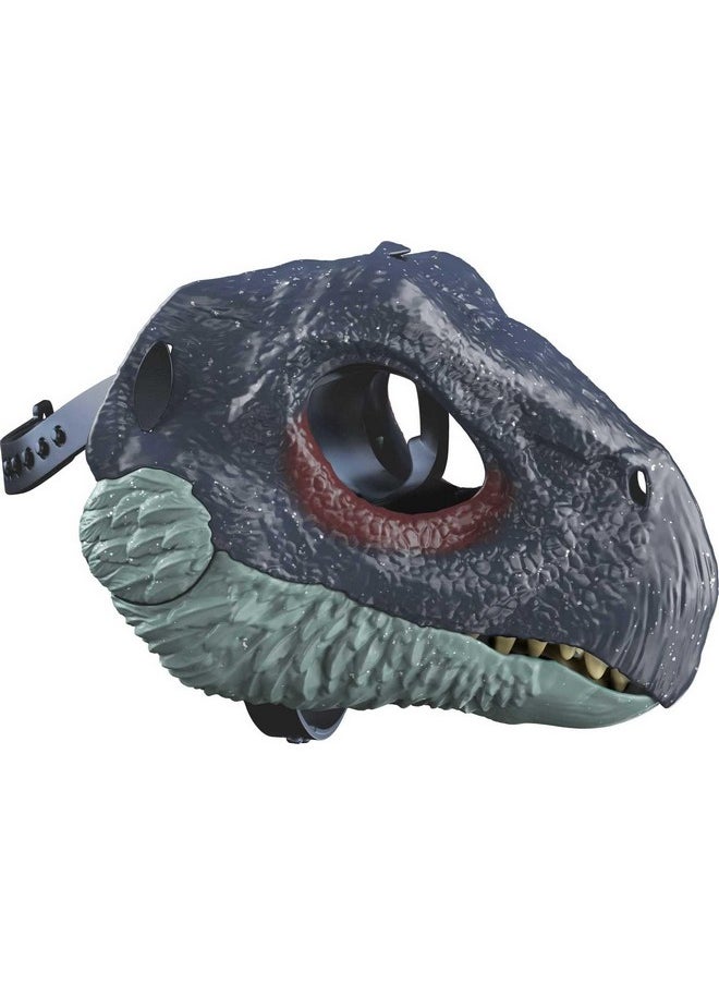 Mattel Games Mattel Jurassic World Dominion Dinosaur Mask, Therizinosaurus Dino Role-Play Toy & Costume Accessory with Opening Jaw & Movie-Inspired Design  - Image 3