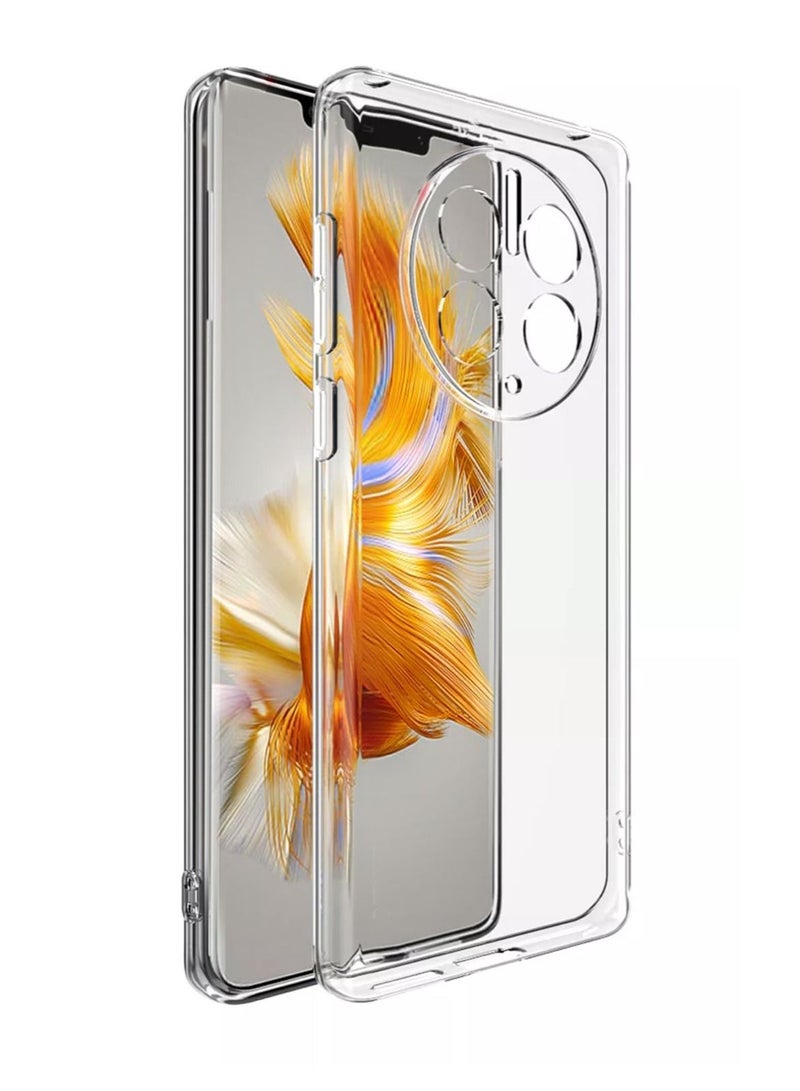 Techie Huawei Mate 50 Pro TPU soft corner ultra slim clear case Shockproof anti fingerprint transparent protective back cover - Image 2