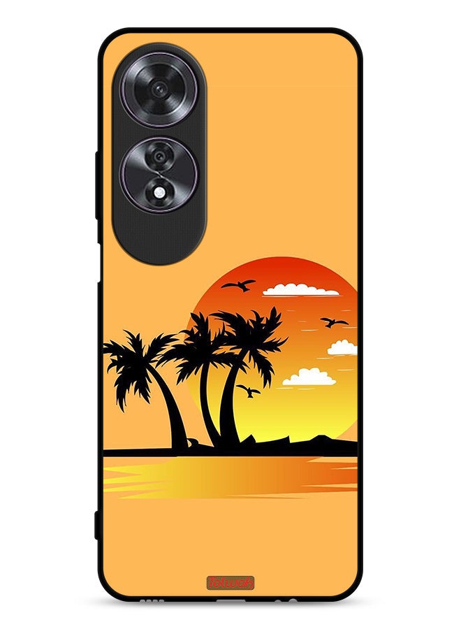 Tolwak Oppo A60 Protective Case Cover Drawing Abstract Design - Image 1