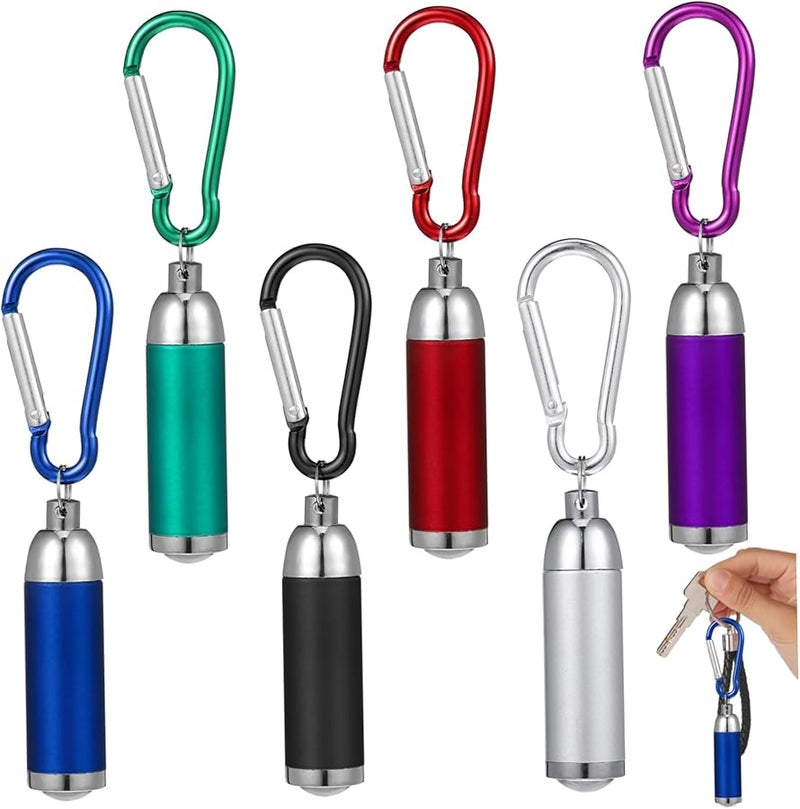 12 قطعة مصغرة من مصباح المفاتيح المصنوع من سبائك الألومنيوم للتخييم في الهواء الطلق وطوارئ المنزل وهدايا عيد الميلاد - Image 2