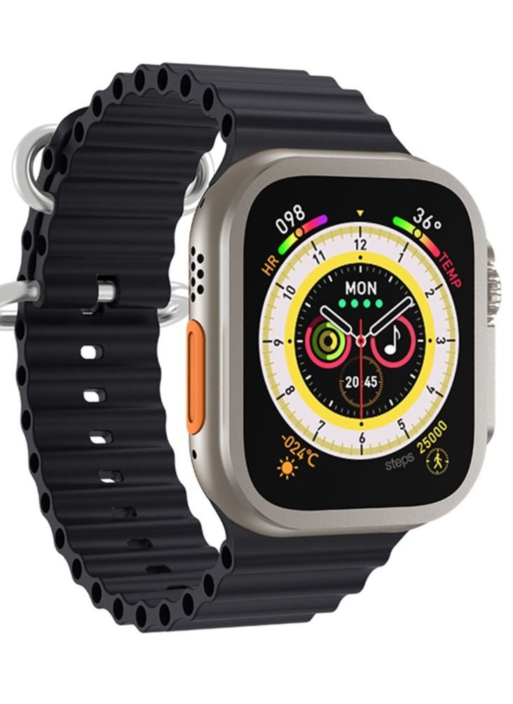 AROAQ - ZW8 Ultra Max Personalized Smartwatch 2.05 Inch Screen Display 200mAh Battery Voice Assistance Feature Wireless Charging Bluetooth Smart Watch - Image 1