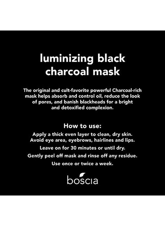 boscia - Luminizing Charcoal Mask Vegan Crueltyfree Natural And Clean Skincare Activated Charcoal And Vitamin C Poreminimizing Peeloff Mask 80 G 2.8 Ounce (Pack Of 1) - Image 1