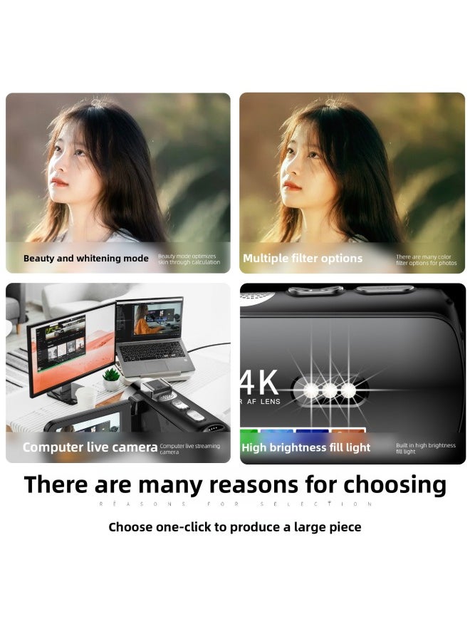 ماركة غير محددة كاميرا D9 HD WiFi رقمية رؤية ليلية ملونة بالأشعة تحت الحمراء 4K كاميرا تجميل لاسلكية Mac Retro Filter - لون الجسم: التكوين القياسي D9 + غطاء العدسة + محول قارئ البطاقات  - Image 5