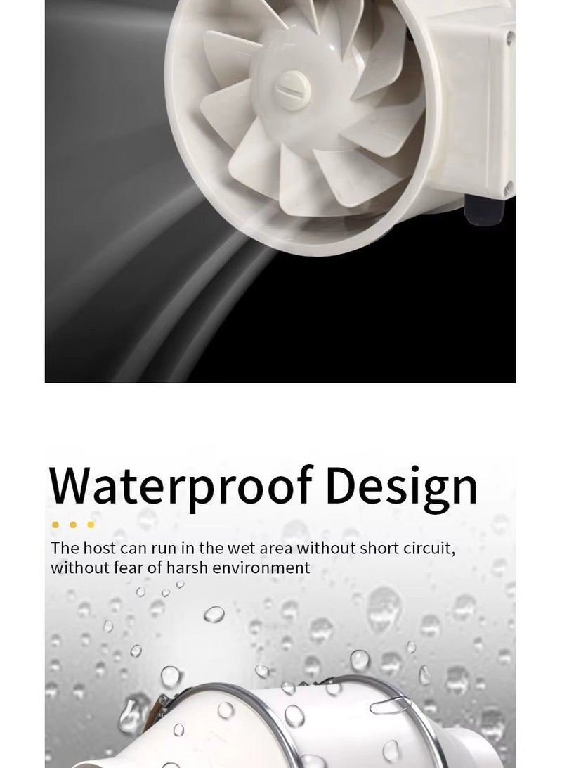 TASVORA Powerful Duct Exhaust Fan | Kitchen & Bathroom Ventilation | Commercial & Toilet Ceiling Exhaust Fan | Silent & High Airflow - Image 2