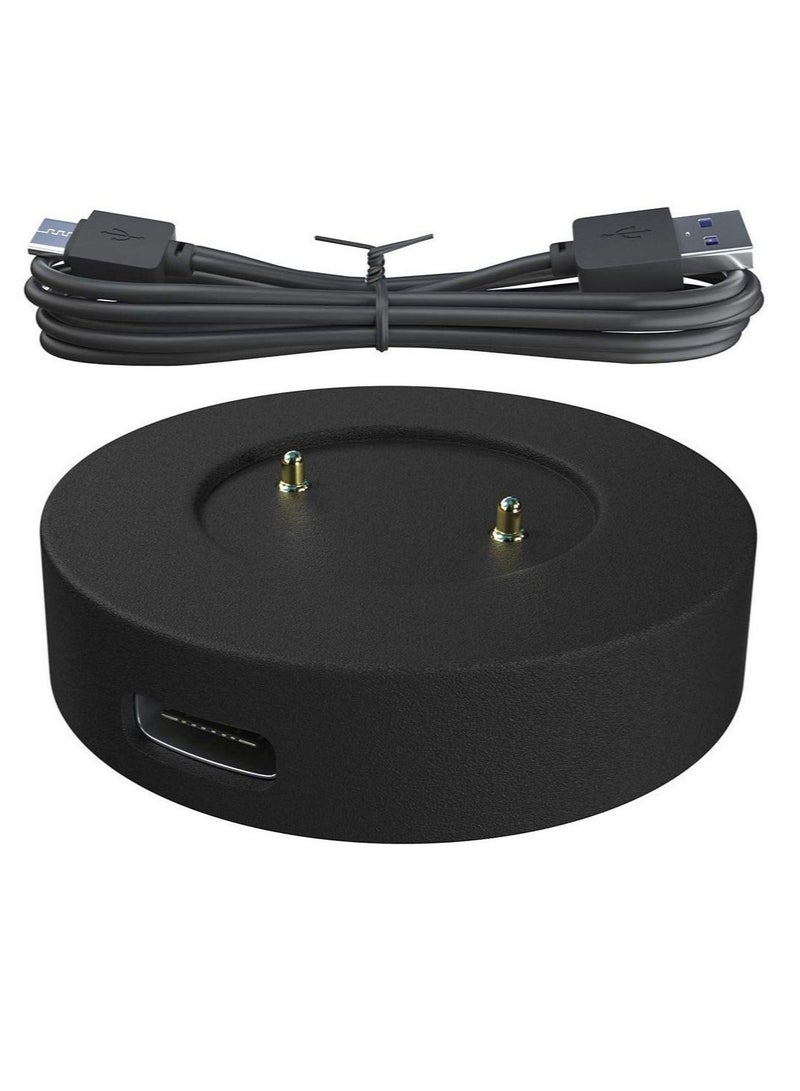 ELTRAZONE ELTRAZONE USB Charger Cable Dock for Huawei Watch GT2 Smartwatch Charging Adapter Replacement Cord with Magnetic Charging Base Fast Safe Charge Compact Portable Black Charging Stand Compatible with GT2 42mm 46mm Smart Watches