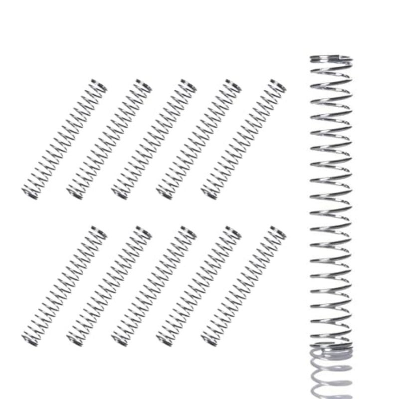SYNTHORA 10 قطع نوابض 0.5 × 3 مم، نوابض ملفوفة صغيرة من الفولاذ المقاوم للصدأ 304 للمشاريع التي تصنعها بنفسك، والإلكترونيات، والسيارات، والأدوات، والإصلاحات المنزلية - Image 1