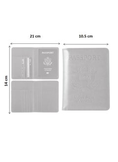 We Happy Travel Passport ID Card Wallet Holder Cover RFID Blocking Leather Purse Case USA  - Image 2