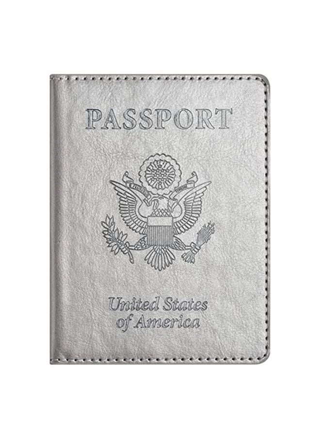 We Happy Travel Passport ID Card Wallet Holder Cover RFID Blocking Leather Purse Case USA  - Image 1