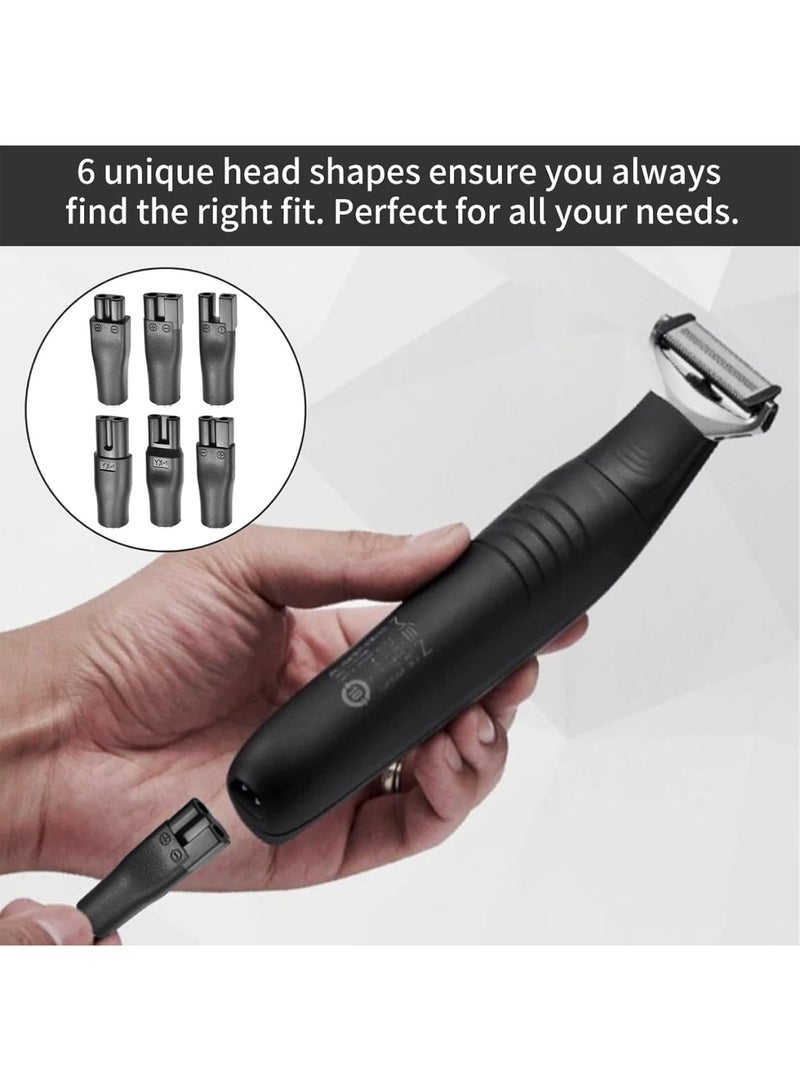 Adando 8Pcs Universal Shaver Charger Kit, Beard Trimmer Charger with 6 Unique Head Shape Power Cord Supply Adapter &1 USB & 1 DC Connector, Men's Razor Charger Cable Kit - Image 2
