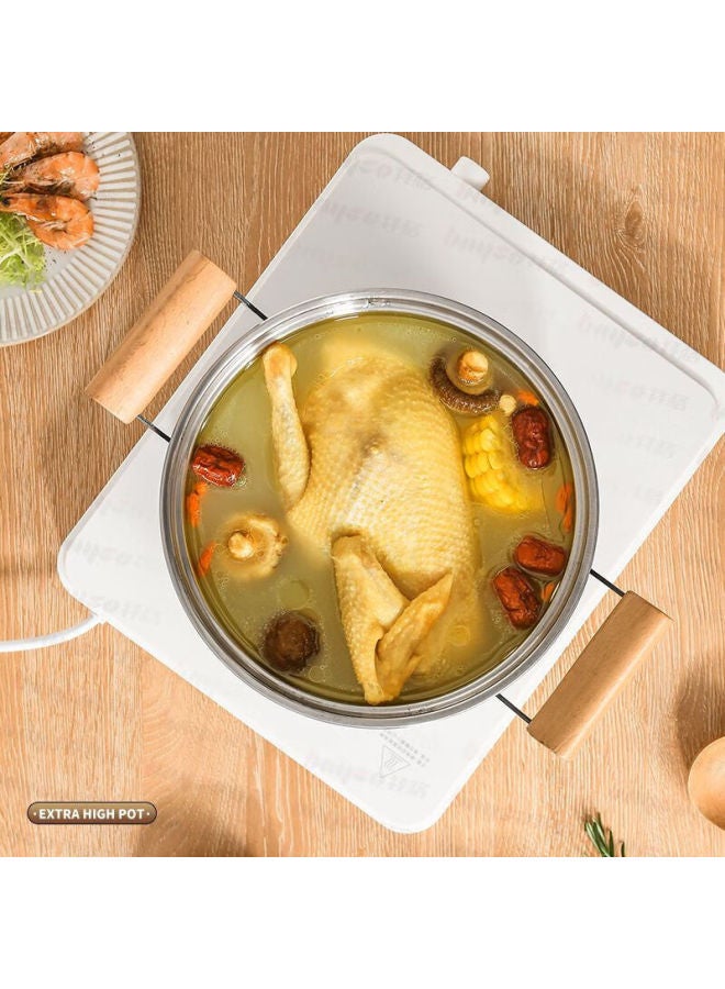 Bayco Stainless Steel Soup Pot Food Grade Thickened Stew Pot Cooking Pot 22cm Gas Stove Induction Cooker Bg50208 - Image 4