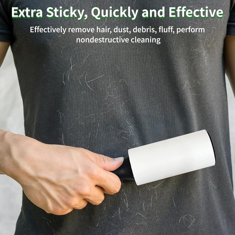 SAGREENY Lint Rollers for Pet Hair Extra Sticky, 360 Sheets Mega Value Set Lint Roller with 2 Upgraded Handles, 6 Rollers Portable Pet Lint Remover for Clothes, Furniture, Carpet, Dog & Cat Hair Removal - Image 3