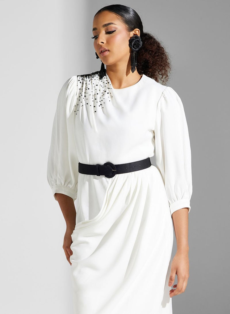 Montania Belted Midi Dress  - Image 3