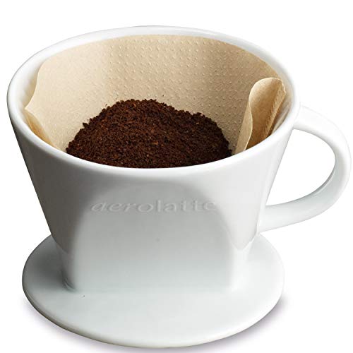 Aerolatte Pour Over Coffee Dripper Reusable Filter Cone Brewer, Number 2-Size, Brews 2 to 6-Cups - Image 1