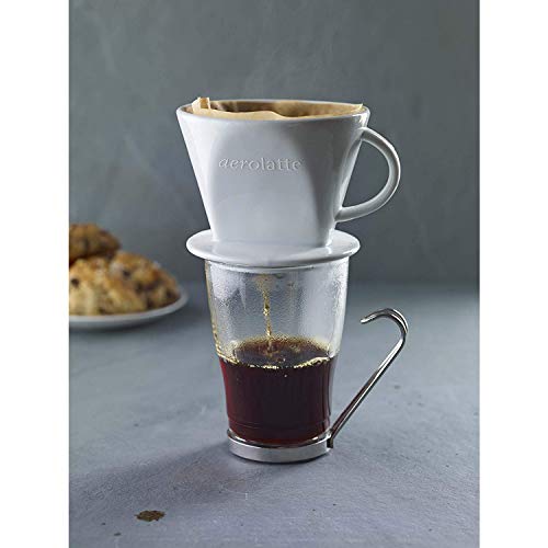 Aerolatte Pour Over Coffee Dripper Reusable Filter Cone Brewer, Number 2-Size, Brews 2 to 6-Cups - Image 5