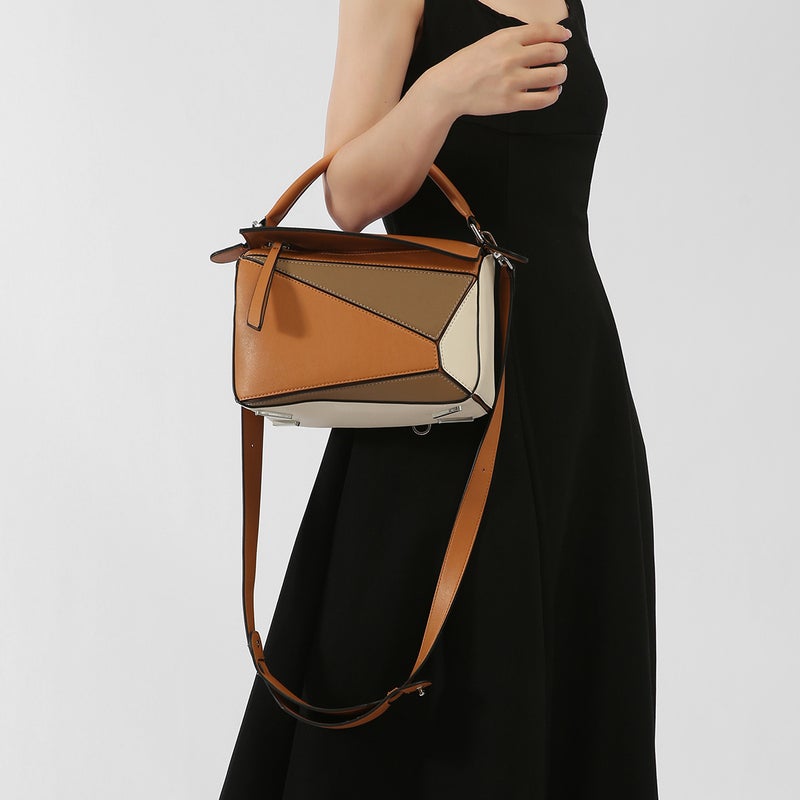 Niche Geometric Bag Stitching Women'S Bag Crossbody Portable Large Bag Pillow Bag Fashionable Shoulder Bag - Image 2