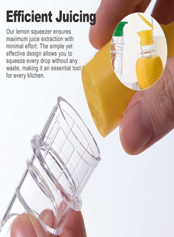 CoguZed 2 Pack Manual Screw-In Lemon & Lime Juicer – Mini Portable Citrus Squeezer with Lid for Fresh Juice Extraction - Image 5