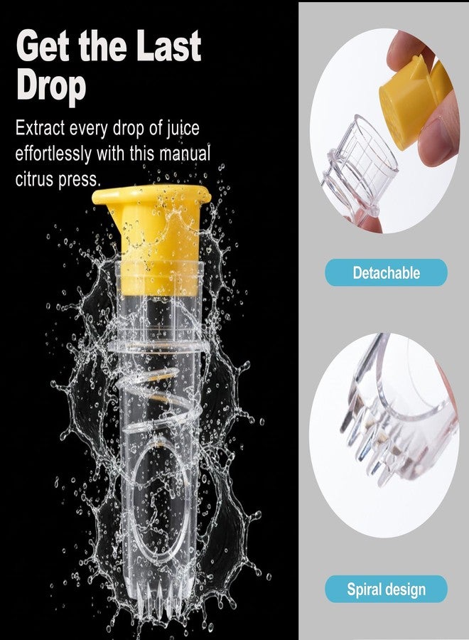 CoguZed 2 Pack Manual Screw-In Lemon & Lime Juicer – Mini Portable Citrus Squeezer with Lid for Fresh Juice Extraction - Image 3
