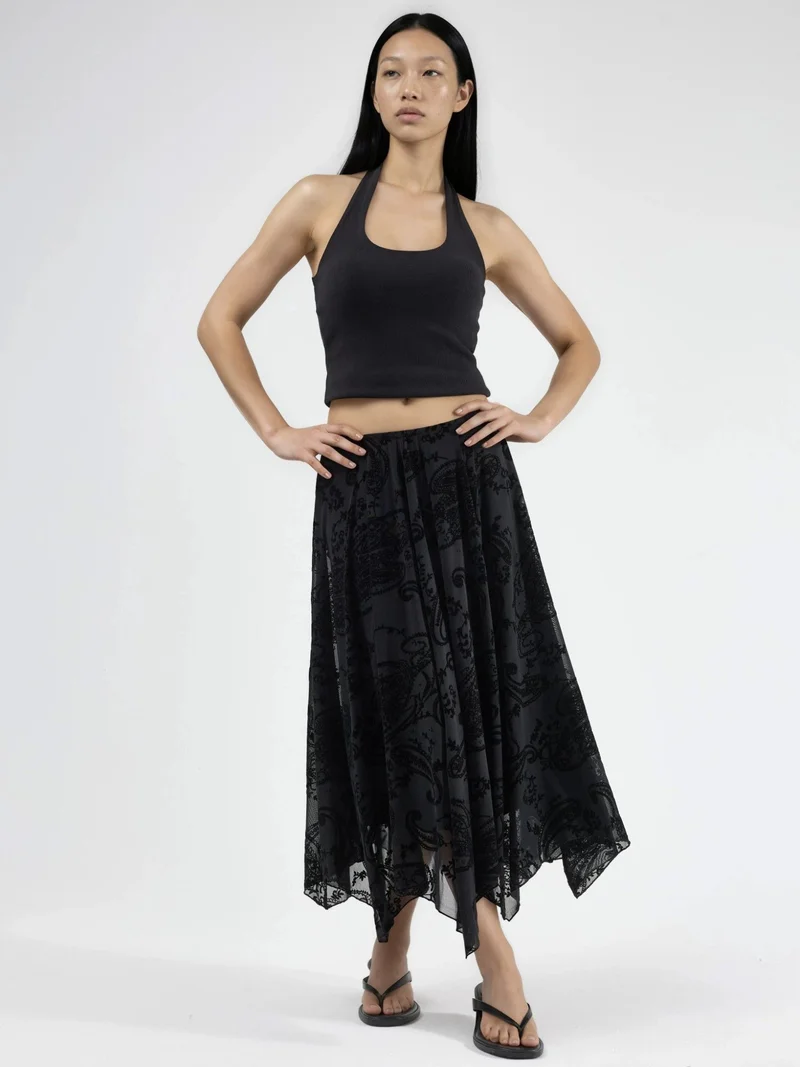 Busem BUSEM Patterned Asymmetrical Maxi Skirt