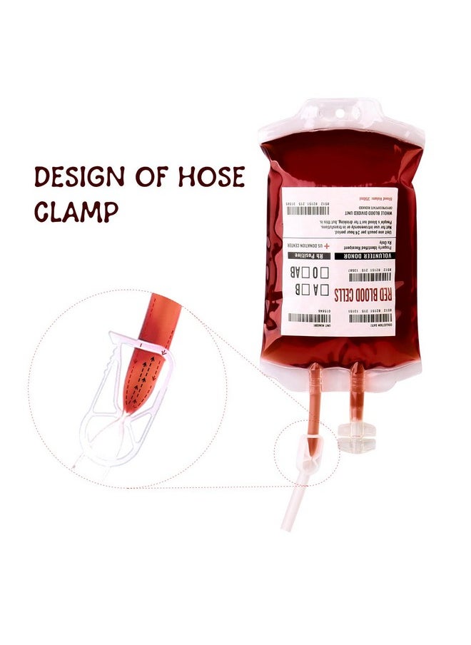 UNIMEIX 10 Pack Halloween Blood Bags For Drinks, Fake Blood Drink Pouches Reusable Juice Drink Iv Bag For Vampire Party Theme Party Halloween Decoration  - Image 4