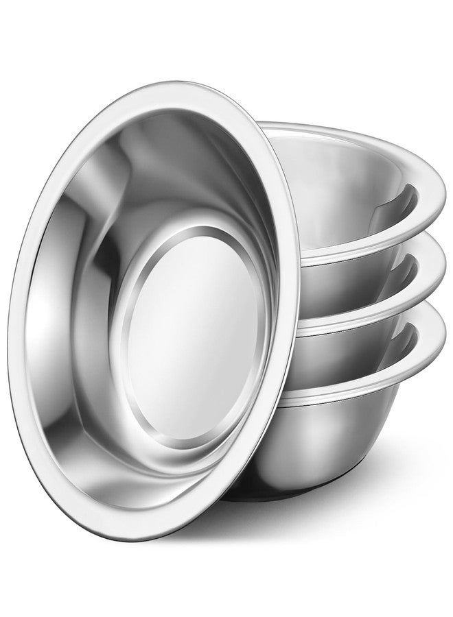 Offiper 304(18/8) Stainless Steel Mixing Bowls for Kitchen, 4 Pack 6.3" 13.67 fl.oz Metal Mixing Bowls Set Stackable for Baking Serving Cooking Food Prep Storage Dishwasher Safe Lightweight - Image 1