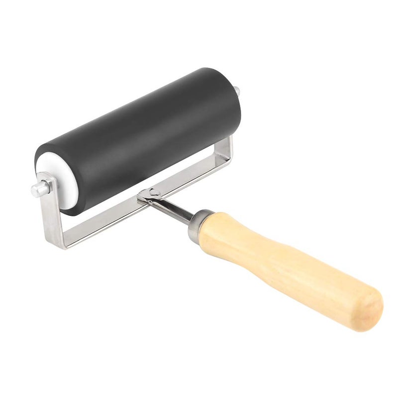Hard Rubber Brayer Roller Print Brush Ink Roller Tool for Art Craft Oil Painting - Image 2
