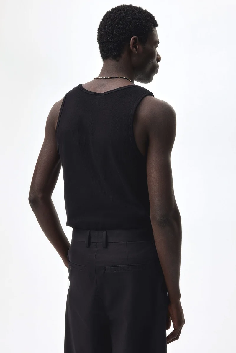 H&M  Slim Fit Ribbed vest top for Men | Best Price UAE