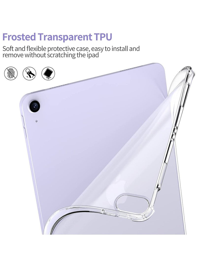 MUNTAQI iPad Air 5th Generation Case, TPU Cover for iPad Air 5th/4th Generation 10.9 Inch 2022/2020，Frosted Transparent Shockproof Protective Case - Image 2