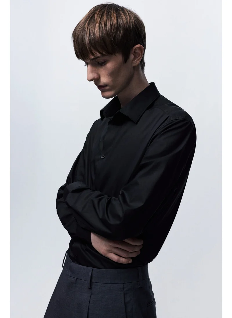 اتش اند ام Slim Fit Strech shirt