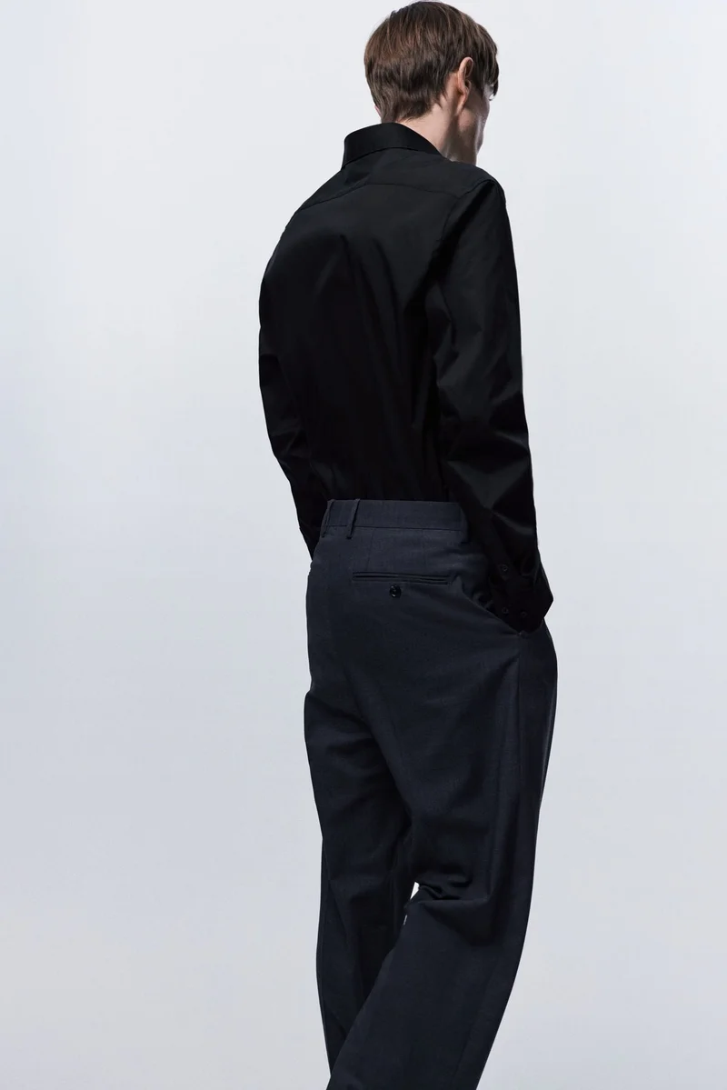 اتش اند ام Slim Fit Strech shirt