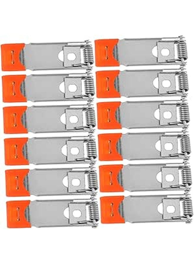 12Pcs Steel Spring Clips For LED Downlight Panel Light Ceiling Lamp Accessories - Image 1