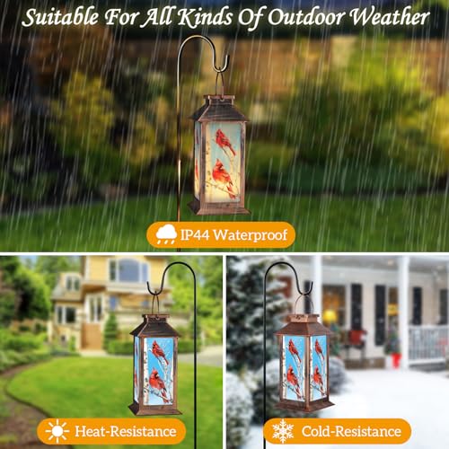 Pawatee Solar Lanterns for Garden Decor, Waterproof Design Solar LED Hanging Lights for Yard, Patio, Lawn, and Porch, Gifts for Mom, Grandma(Tree Trunk) - Image 4