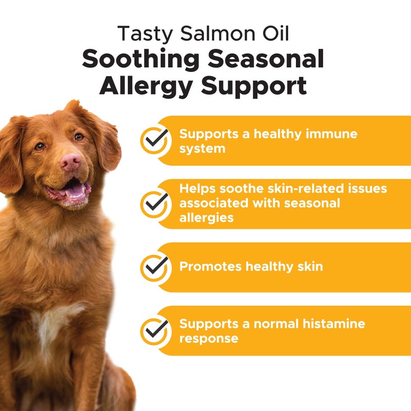 Pet Honesty Dog Allergy Relief Salmon Oil for Seasonal Itch Relief for Dogs, Omega-3 for Dogs, Dog Skin and Coat Supplement, May Reduce Shedding & Itching, Joint, Brain & Heart Health (16 oz) - Image 3