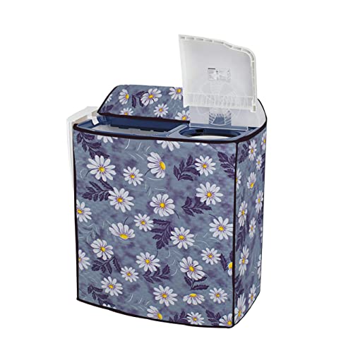 Wings Star Polyester Semi Automatic Washing Machine Cover For LG 8.5Kg, 9Kg, 9.5Kg And 10 Kg (88.9X54.61X99.06 Cms), Top Load Dustproof & Waterproof Washing Machine Cover, KUM10 - Image 1
