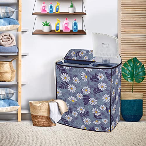 Wings Star Polyester Semi Automatic Washing Machine Cover For LG 8.5Kg, 9Kg, 9.5Kg And 10 Kg (88.9X54.61X99.06 Cms), Top Load Dustproof & Waterproof Washing Machine Cover, KUM10 - Image 3