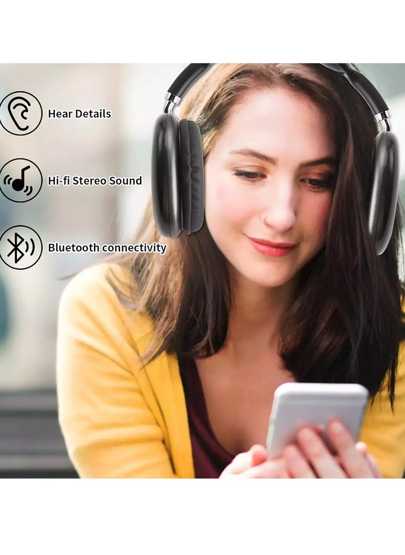 iBRIT Smart Bluetooth Headphone with Built-in Microphone, iBRIT IBSCBTHP Sound Cloud - Black  - Image 3