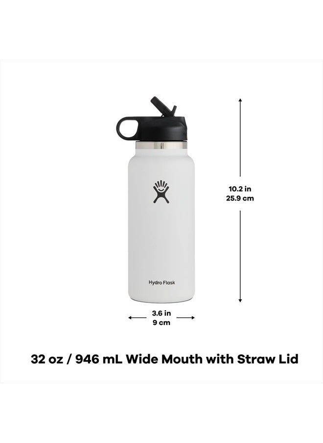 Hydro Flask 32 oz Wide Mouth Straw Lid Stone  - Image 2