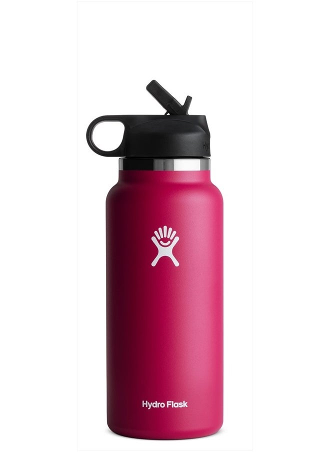Hydro Flask 32 oz Wide Mouth Straw Lid Stone  - Image 1
