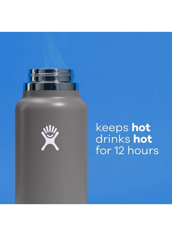 Hydro Flask 32 oz Wide Mouth Straw Lid Stone  - Image 5