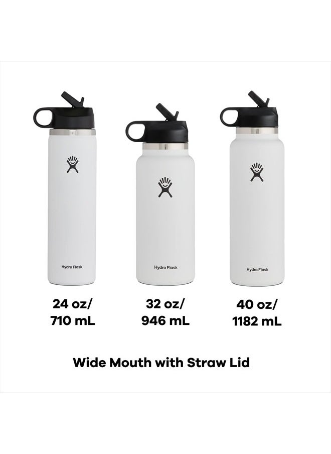 Hydro Flask 32 oz Wide Mouth Straw Lid Stone  - Image 3