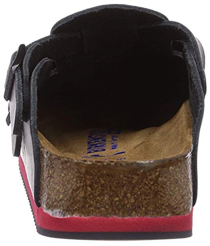Birkenstock Men's Clogs, Black Black Ls Black Red, 8 US, Narrow - Image 4