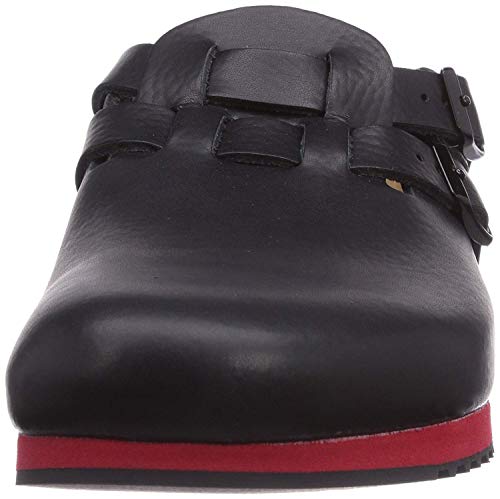 Birkenstock Men's Clogs, Black Black Ls Black Red, 8 US, Narrow - Image 3