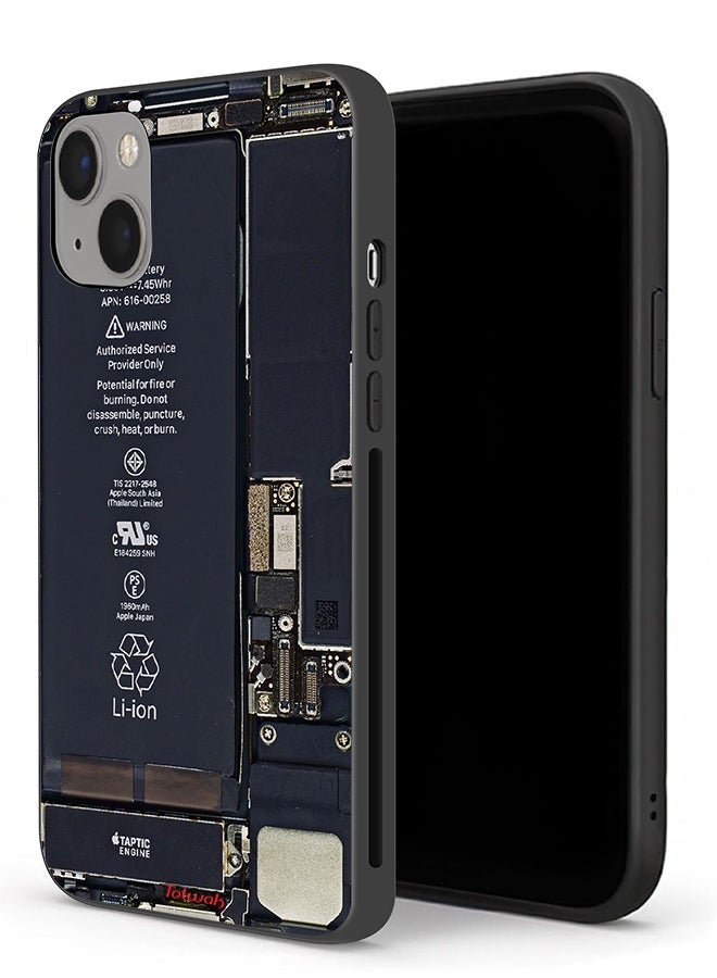 Tolwak Apple iPhone 13 mini Protective Case Phone Circuit Pattern - Image 1