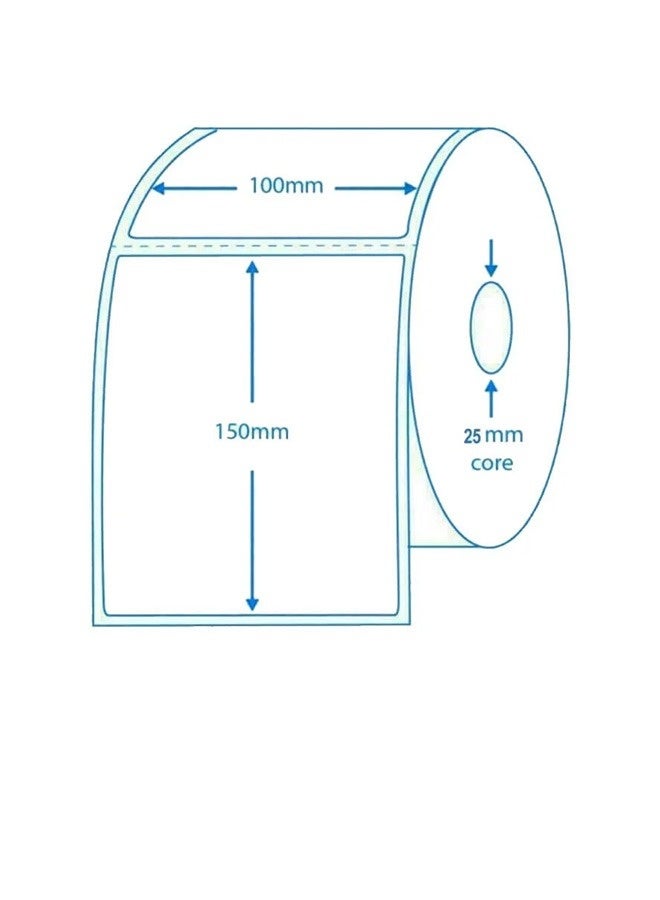 Topleo Shipping Label Paper Roll - 500 Thermal Stickers for Thermal Printers 10x15 CM - 4x6 inch A6 (Postal Printers) Compatible with All Shipping Companies - Image 4