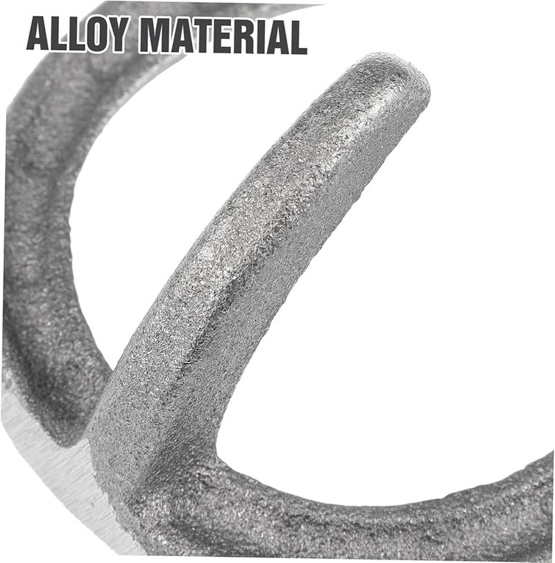 Vintage Cast Iron Horseshoe Hooks 4Pcs Rustic Western Wall Hangers for Coats Keys Hats - Image 4