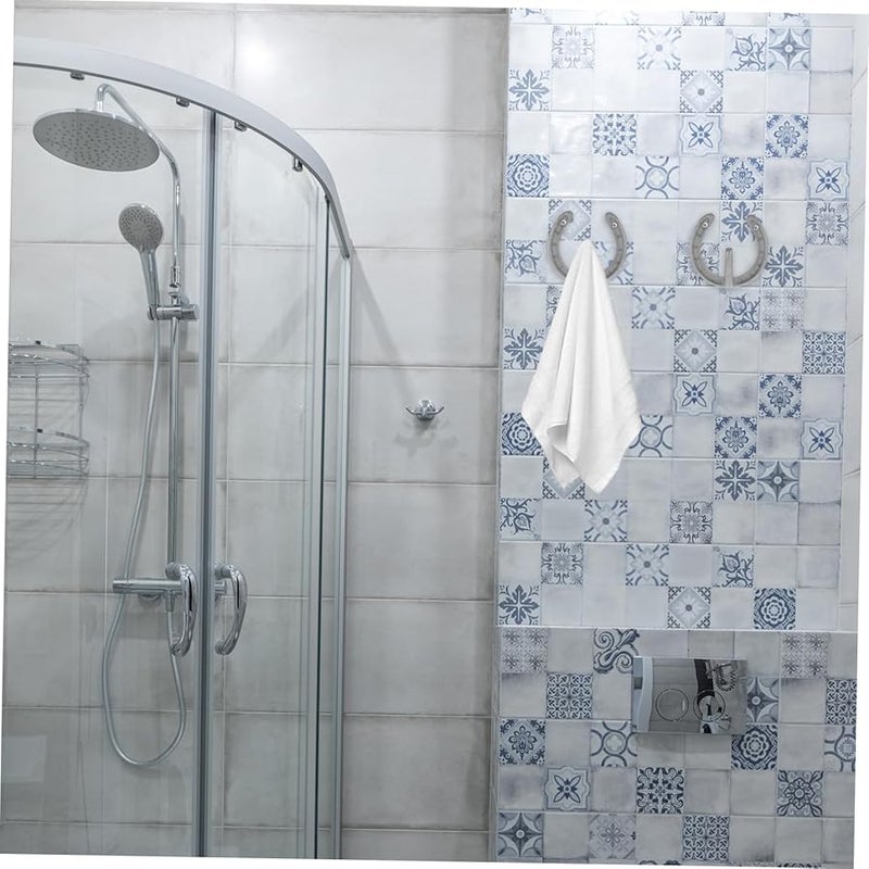 Vintage Cast Iron Horseshoe Hooks 4Pcs Rustic Western Wall Hangers for Coats Keys Hats - Image 5