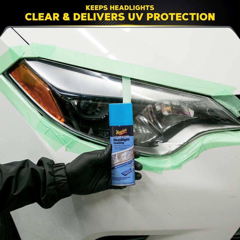 Meguiar's Keep Clear Headlight Coating - Durable, Long-Lasting Protection Prevents Oxidation and Prevents Yellowing for a Year - Easy Application - 4 Oz Aerosol - Image 2