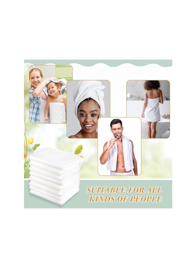 The Bros 6 PCS Disposable Towels Bath Towels Set,Portable Soft Individual Packing Bath Towel and Face Towel Durable Thicken Cotton Hair Drying Towels Body for Towels Travel Hotel Salon Swimming Camping - Image 3