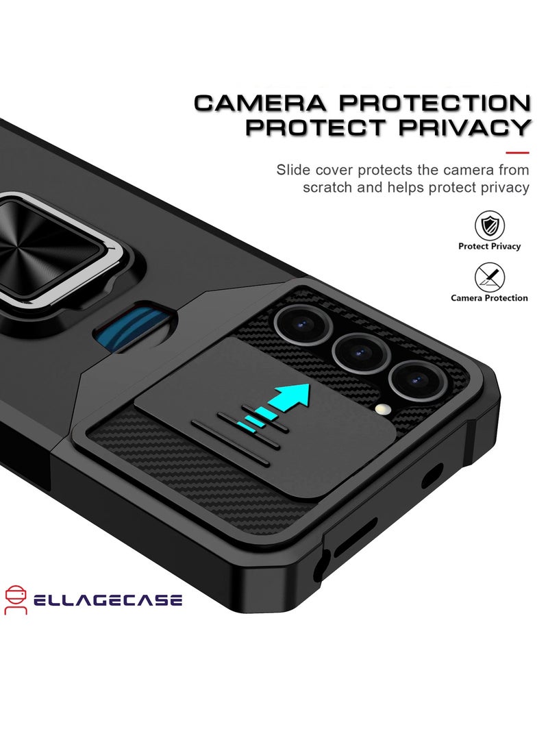 ELLAGECASE Impact-Resistant Case with Card Slot, Stand & Solid Camera Protection for Samsung Galaxy S23 Plus – Includes Hidden Metal Plate  - Image 3