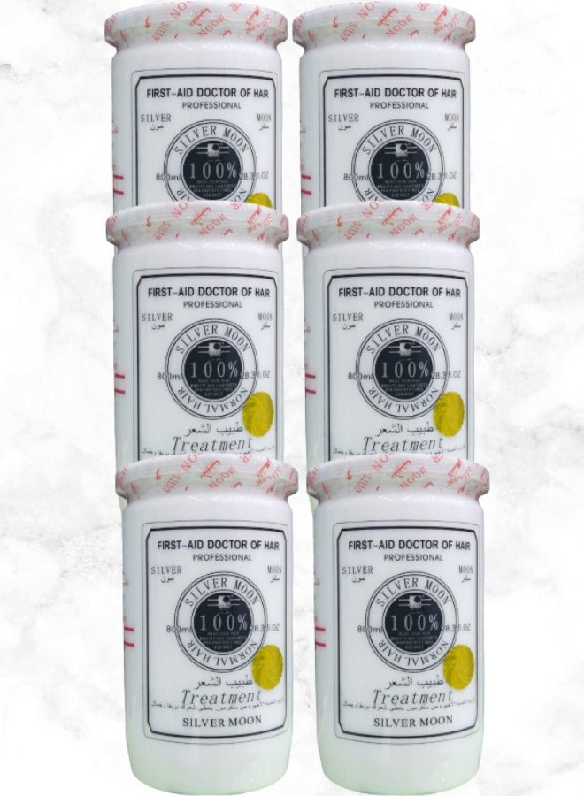 Silver Moon 6 Pieces Hair Doctor Final Touch Cream Gives Your Hair Luster And Beauty 800ml - Image 1